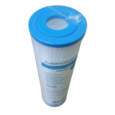 Imagem de Refil de Elemento Filtrante Plissado Lavável 1096-20A 9 3-4 20 Micras para Carcaça 9 3-4 Planeta Água