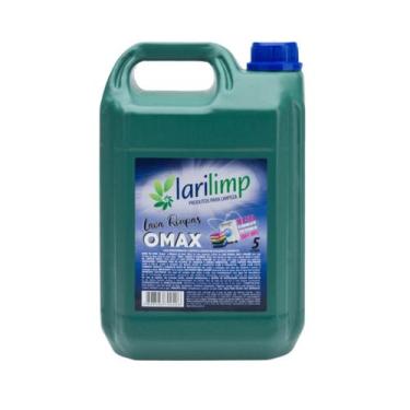 Imagem de Lava Roupas Líquido Omax 5L Galão Larilimp Concentrado Floral Roupas B