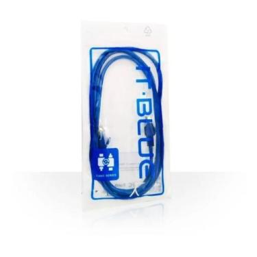 Imagem de Cabo De Rede Rj45 1,5 Ethernet Lan Rj45 Cat5e Azul 1,5metros - IT-BLUE