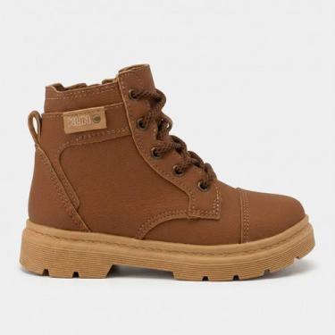 Imagem de Coturno Klin London Infantil Masculino Caramelo, Caramelo, 24
