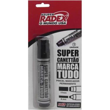 Imagem de Pincel Marcador Permanente Super Canetao 17MM Preto - Radex