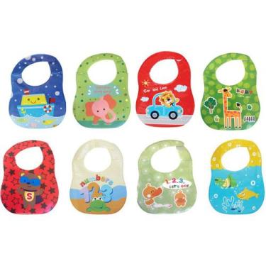 Imagem de Babador Infantil Impermeável Estampa Bichinhos - ZB325 - ds, Feminino