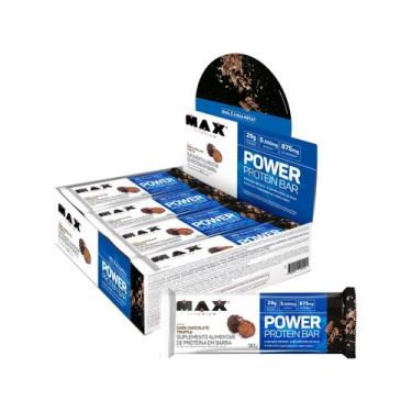 Imagem de Barra de Proteína Max Titanium Power Protein Bar - Dark Chocolate Truf