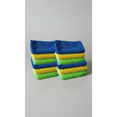 Imagem de Kit 12 Panos Microfibra 30x30cm - Congratulations Store