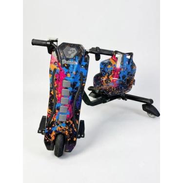 Imagem de Triciclo Elétrico Drift 350w Bluetooth 3 Velocidades Único com Amortec