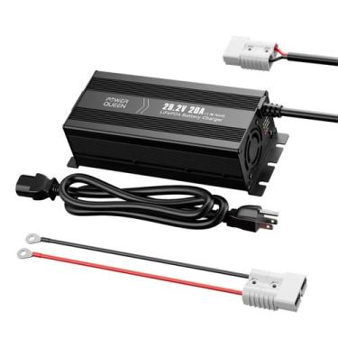 Imagem de Carregador de Bateria Power Queen 24V 20A LiFePO4 Inteligente