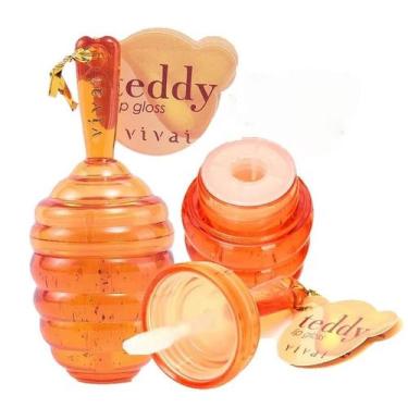 Imagem de Lip Gloss Ursinho Teddy Brilho Labial Fofo - Vivai