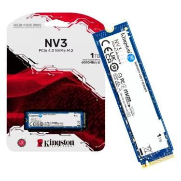 Imagem de SSD Kingston NV3 1TB M.2 NVMe PCIe 4 6000MBs Leitura 4000MBs Gravação,