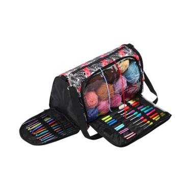 Imagem de Bolsa De Armazenamento De Lã Impermeável Para Crochê, Bolsa De Viagem 