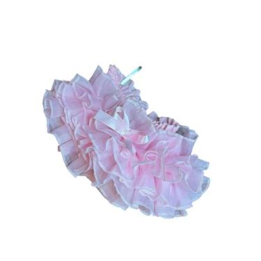 Imagem de Calcinha Bunda Rica Bebê Infantil Tapa Fraldas Luxo - Baby Luxo, Rosa