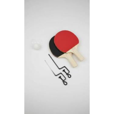Imagem de Kit Ping Pong 2 Raquetes, 3 Bolas, Rede 1,80m - Congratulations Store