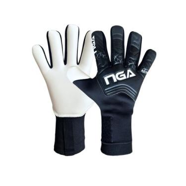 Imagem de Luva de Goleiro Profissional NGA Soccer Astra Látex Natural Corte Nega