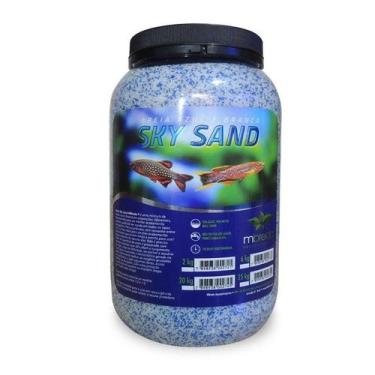 Imagem de Mbreda areia sky sand pote 6kg ( azul e branca ) - MBREDA AQUAPAISAGIS