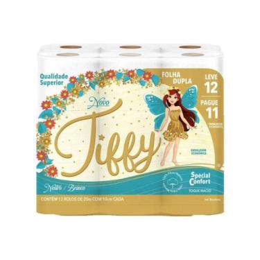 Imagem de Papel Higiênico Tiffy Folha Dupla 20 Metros Leve 12 Pague 11