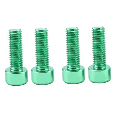Imagem de Easnea 4 parafusos de gaiola de garrafa de água em massa, parafusos de liga de alumínio para suporte de gaiola de garrafa de água de bicicleta – Escolha de cor verde