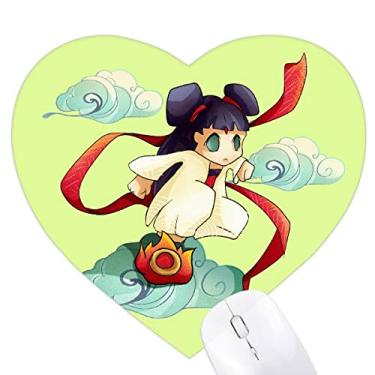 Imagem de Animation Loveliness Mouse pad infantil coração tapete de borracha para escritório
