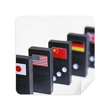 Imagem de Pai Gow Bandeira de dados para jogos de óculos pano de limpeza de tela de telefone tecido de camurça 2 peças