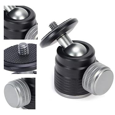 Imagem de Mini cabeça esférica de 1/4, cabeça esférica de tripé de 0,63 cm para luz de vídeo LED para câmeras de vídeo para smartphone