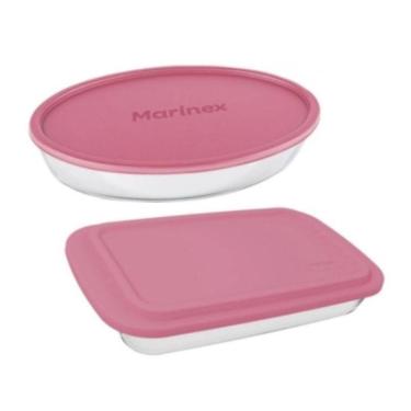 Imagem de Conjunto De Refratário Marinex Com Tampa 2 Peças