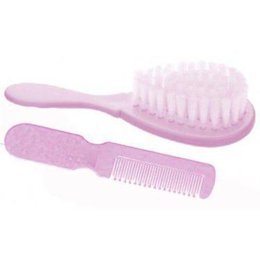 Imagem de Conjunto Pente e Escova Para Bebê Cabelo Promo Menina 