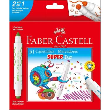 Imagem de Canetinha Super Duo Faber-Castell 10 cores
