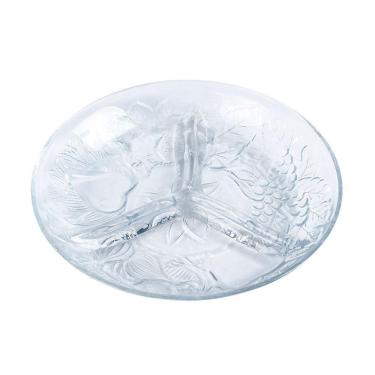 Imagem de Petisqueira de Vidro 20cm c/ 3 Divisórias N223120-9-Kimglass