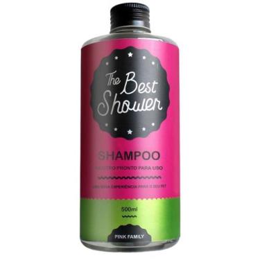 Imagem de Shampoo The Best Shower Neutro Pronto P/ Uso Pink Family 500ml