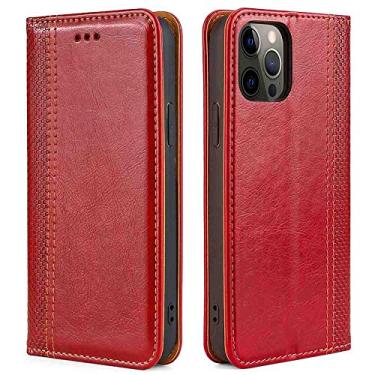 Imagem de YOUKABEI MojieRy Capa de telefone carteira para Samsung Galaxy A9 2018, capa de couro PU premium slim fit para Galaxy A9 2018, 1 compartimento para cartão, recortes exatos, vermelho