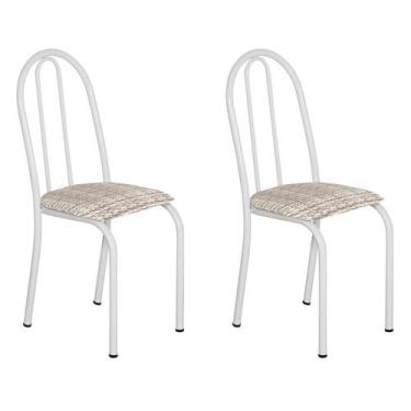 Imagem de Conjunto 2 Cadeiras Éos Branco E Rattan - Artefamol