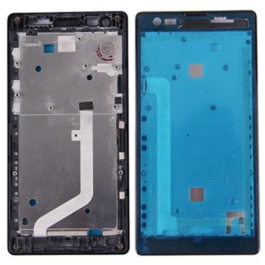 Imagem de For Xiaomi Redmi (4G Version) Front Housing LCD Frame Bezel(Black)