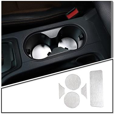 Imagem de PIUGILH Liga de alumínio carro controle central copo de água porta porta-copos adesivos decorativos para Ford Ranger 2015-2021 acessórios interiores 4 peças