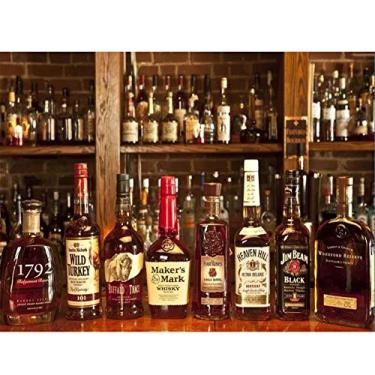 Imagem de Quebra-cabeças Qishop de 1000 peças grandes para adultos, 76 × 50 cm, para crianças e adolescentes a partir de 12 anos de idade. Arte de quebra-cabeça difícil para homens e mulheres (Whisky)