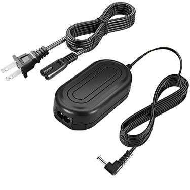 Imagem de TKDY Adaptador de alimentação CA CA-570 – Carregador compacto para viagens para câmeras Canon ZR, Elura, VIXIA HV/HF/HG, MV, MVX, Optura, FVM, FV, EOS, FS Series – Conector DC, 24W, 1A, preto