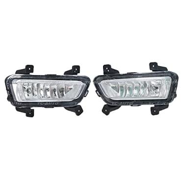 Imagem de JESYMBX Para JAC T8 Pick Up Automóvel Para-choque dianteiro Lâmpada de Nevoeiro Luz Diurna Lâmpada de Nevoeiro com Lâmpada Compatível Substituição 1 Par Lado Esquerdo e Direito (Motorista e Passageiro)