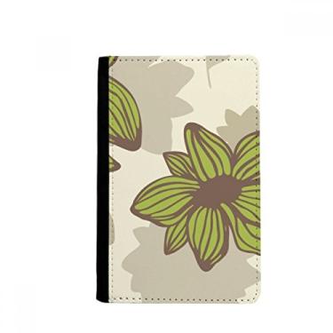 Imagem de Porta-passaporte com pintura de plantas verde marrom para passaporte Notecase Burse capa carteira bolsa para cartão, Multicolorido.