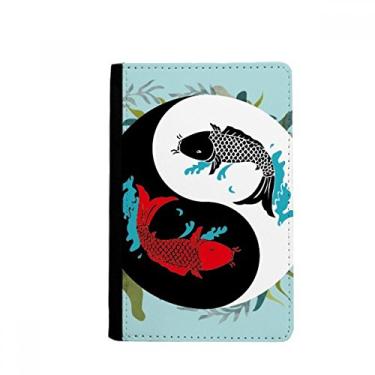 Imagem de Fish China Taichi Oito Diagrama Porta Passaporte Notecase Burse Carteira Capa Cartão Bolsa, Multicolor