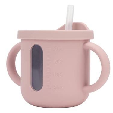 Imagem de Copo de Treinamento, Material de Silicone Portátil para Copos de Silicone Domésticos (Rosa)