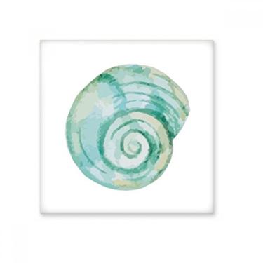 Imagem de Decalque brilhante de azulejo de cerâmica com ilustração azul marinha de caracol