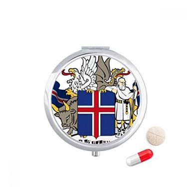 Imagem de Porta-comprimido com símbolo nacional da Noruega, bolso para remédios