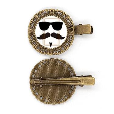 Imagem de Grampo de cabelo geométrico quadrado empilhado com grampo de cabelo