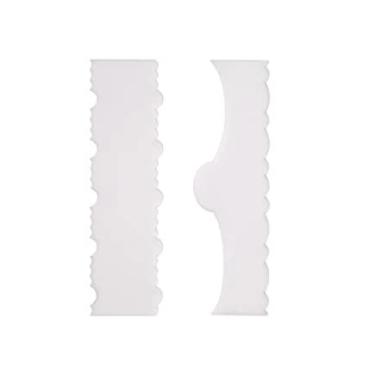 Imagem de Espátula Decorativa Para Decorar Lateral De Bolo Com 2 Peças 15 (4 Modelos diferentes)