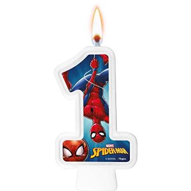 Imagem de Vela Numeral Spider Man Animacao Numero 1 01 Un.
