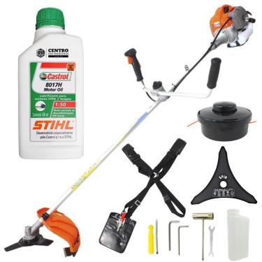 Imagem de Roçadeira Profissional Vulcan VR430P Gasolina 2T 43cc 1,7hp, Lâmina 2 Pontas, Cinto e C...