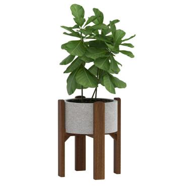 Imagem de Suporte de Vaso em Madeira 40 cm para Jardim - Comprar Móveis em Casa