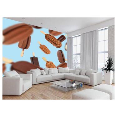 Imagem de Papel De Parede Alimento Sorvete Palito Picolé 3,5M Al391