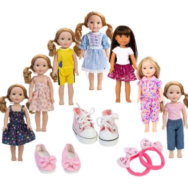 Imagem de Roupas de boneca, 2 peças de sapatos para bonecas de 35,6 cm