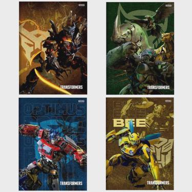 Imagem de Caderno brochura capa dura 48 folhas Transformers São Domingos