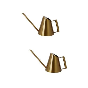 Imagem de 2 Unidades Garrafa De Água De Aço Inoxidável Suculento Nórdico Garrafa De Spray De Água De Flor Chaleira Grandes Vasos De Plantas Ao Ar Livre Regador Bonsai Retrô Metal Flores