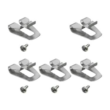 Imagem de Generic 5 pçs clipe de cinto gancho clipe de metal sem fio durável fácil instalação substituição compatível com parafusos para ferramentas elétricas