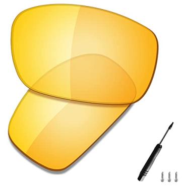 Imagem de SAUCER Lentes de substituição premium e chave de fenda para óculos de sol Oakley X Squared OO6011 High Defense - Amarelo HD